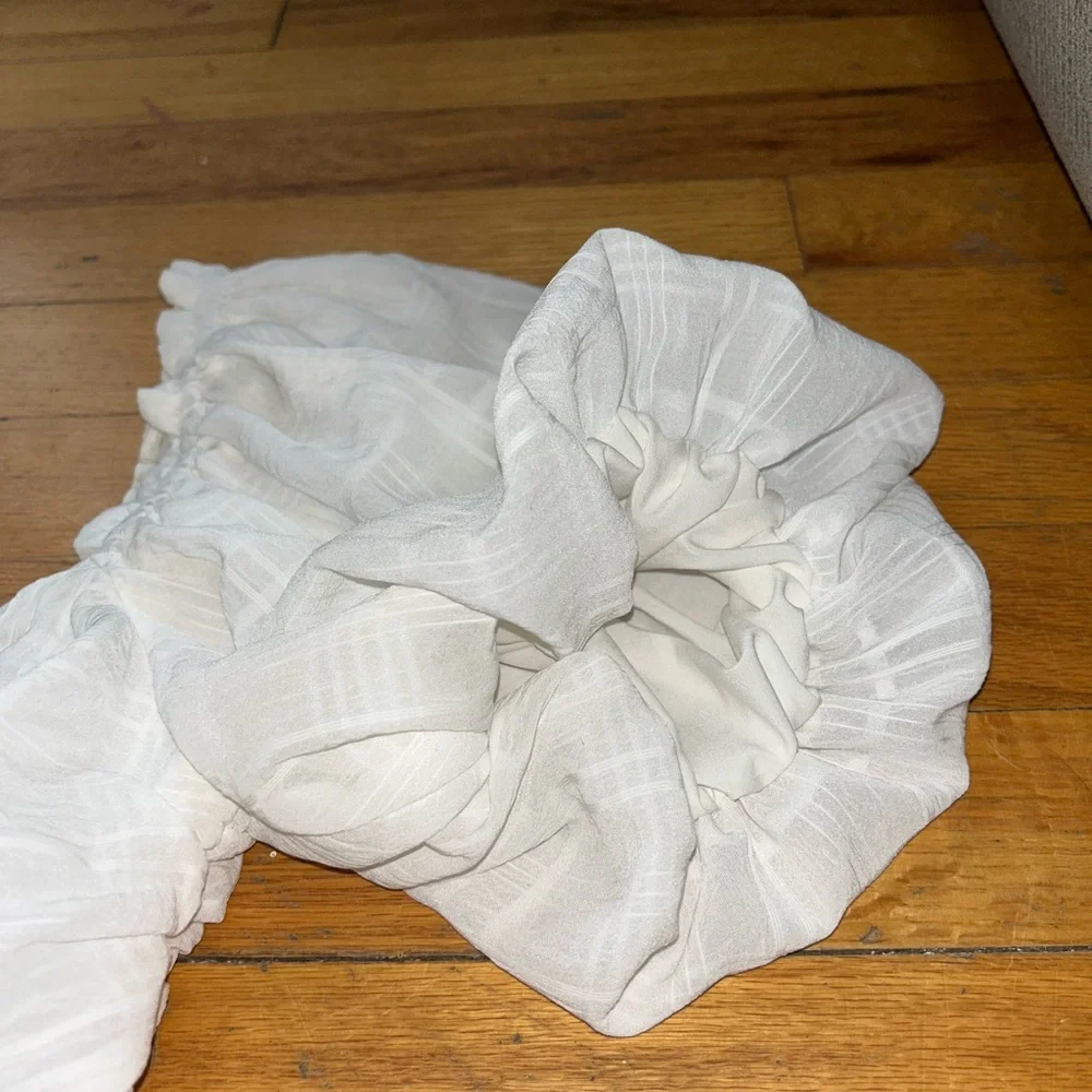 Astr white ruched